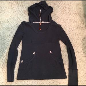 Anthropologie Hooded Thermal Shirt